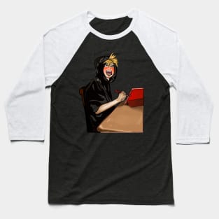 Anime hero Angry blond boy / Baseball T-Shirt